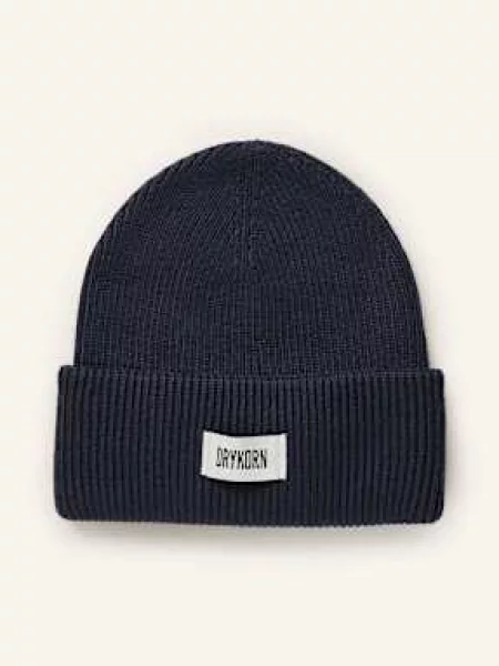 Czapka beanie z naszywką z logo model LOAH' Drykorn granatowa