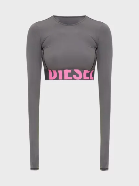 Лонгслів Diesel сірий