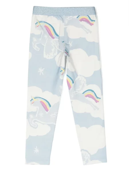 Legginsy dziecięce Stella Mccartney niebieskie