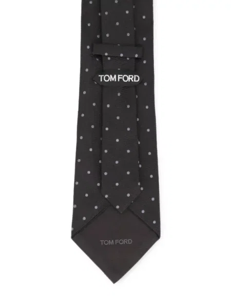 Cravată Tom Ford cu buline gri