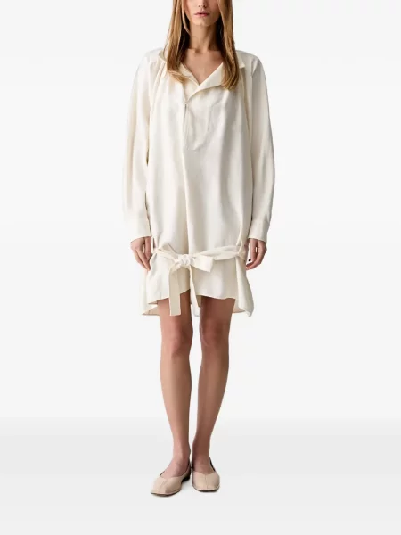 Cu centură rochie mini Kenzo alb