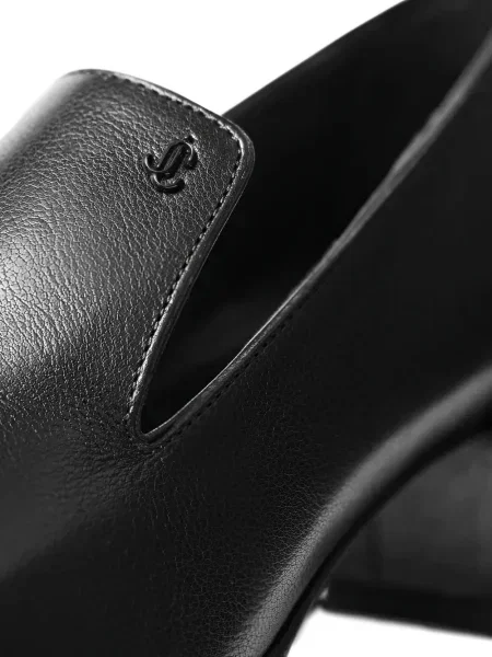 Pantofi loafer Jimmy Choo din piele negru