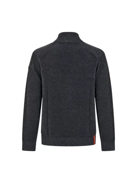 Aksamitny sweter Rrd niebieski