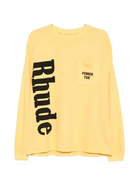 Tricou Rhude cu imagine galben