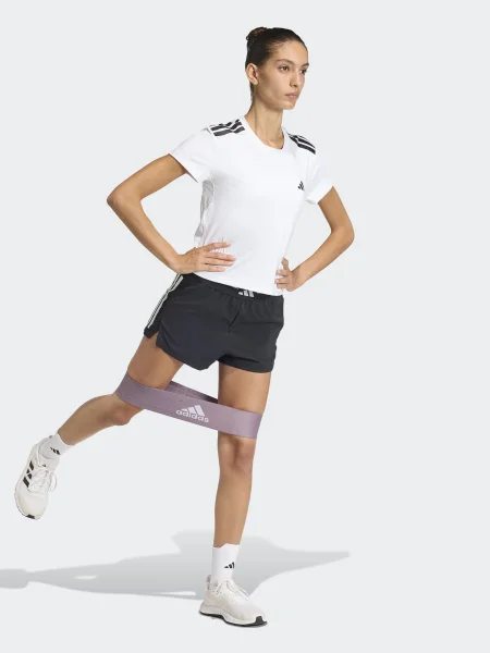 ADIDAS PERFORMANCE Pantaloni sport Hyperglam / alb negru