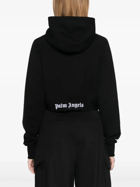 Суичър с качулка Palm Angels черно