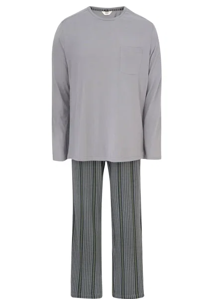 Dagi Dolga pižama svetlo / zelena siva