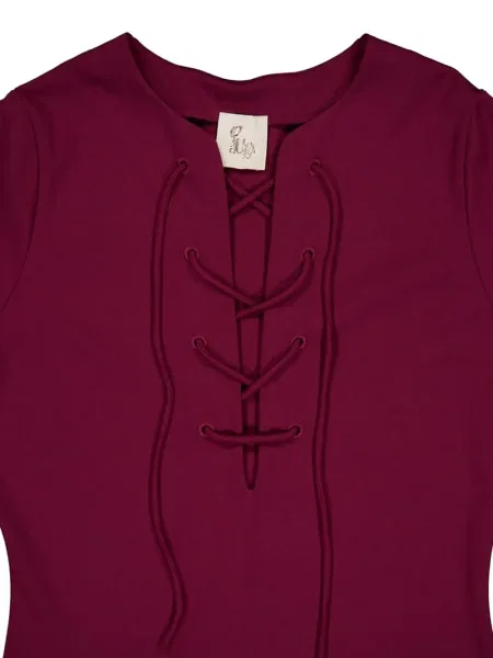 Sukienka midi Paula do kolan garniturowa czerwona