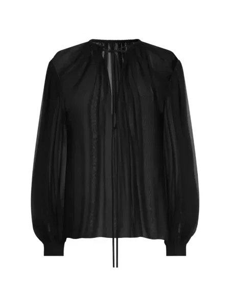 Top Dolce & Gabbana de mătase negru