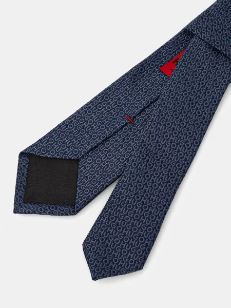 HUGO kravata svilena Tie cm 6 modra