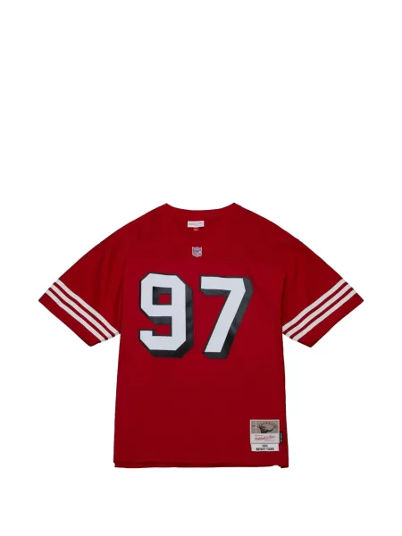 Cămașă Mitchell & Ness din jerseu roșu