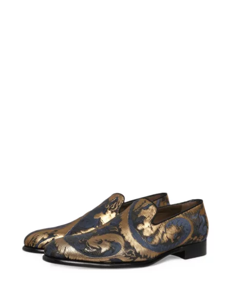 Loafersy Dolce & Gabbana modrá
