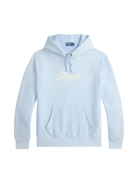 Bluza z kapturem Polo Ralph Lauren z kapturem z logo niebieska
