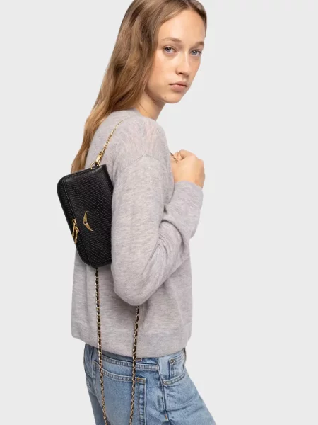 Кожаный клатч Zadig&voltaire черный