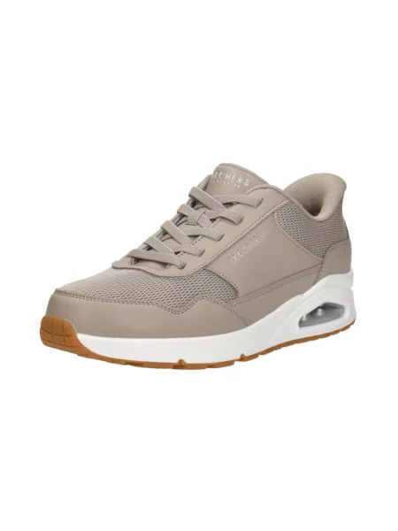 Sneakersy Skechers skórzane beżowe