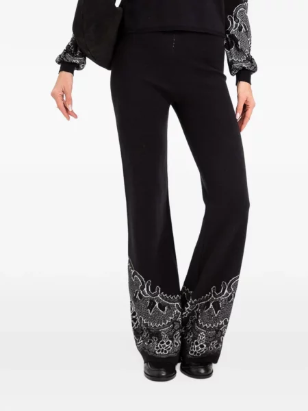 Pantaloni Twinset tricotate negru