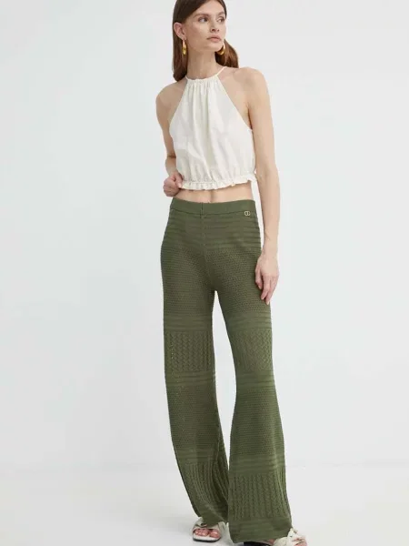 Twinset pantaloni verde