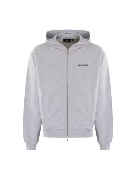 Bluza z kapturem Represent szara
