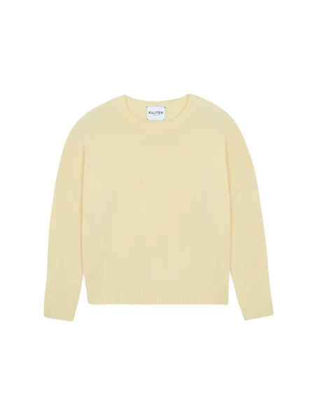 Sweter Kujten z kaszmiru żółty