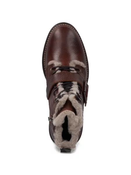 Δερμάτινα μποτάκια Barbour καφέ