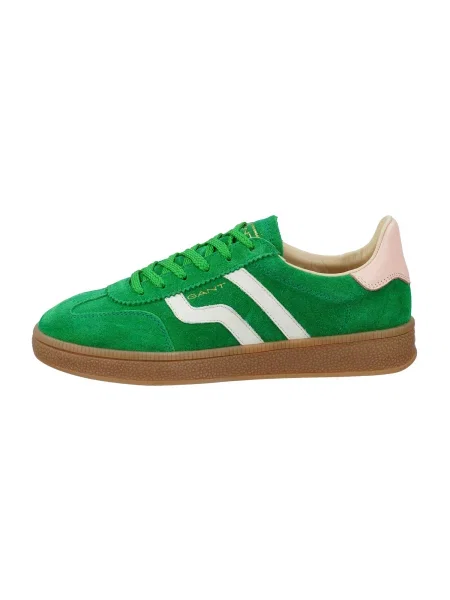 Gant sneakers din piele întoarsă Cuzima verde