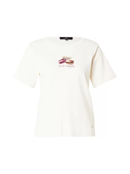 Monari Tricou maro / roz alb