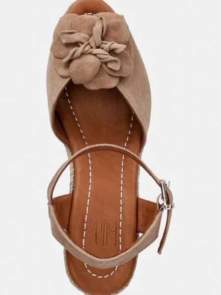 Эспадрильи Billi Bi из нубука на танкетке