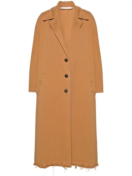 Płaszcz Palm Angels jednorzędowy brązowy