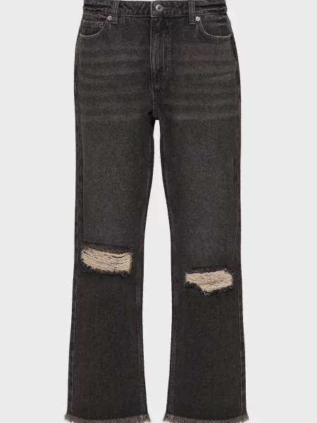 Джинсы Michael Kors с потертостями черные