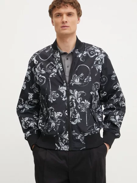 Versace Jeans Couture kifordítható bomber dzseki fekete