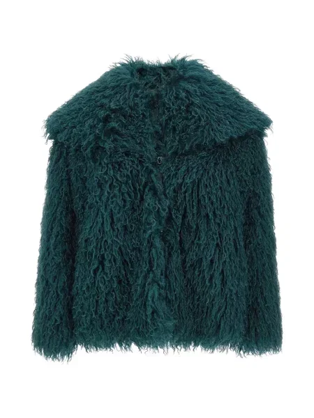 Palton de blană Kaos cu blană verde