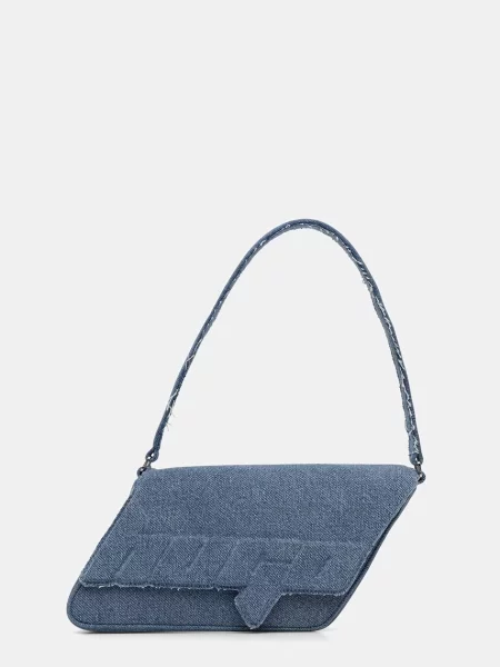 HUGO Blue torebka jeansowa Ulani D_Shoulder Bag niebieska