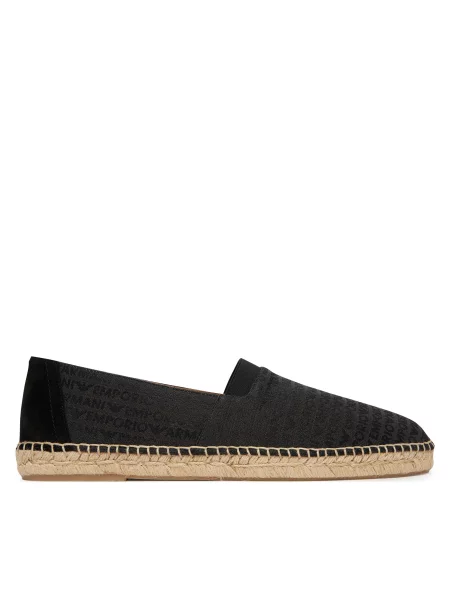 Espadrilky Emporio Armani čierna
