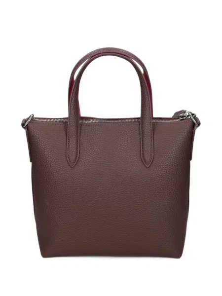 Shopper táska Lacoste autogrammal piros