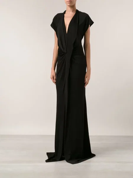 Rochie de seară Givenchy drapată negru