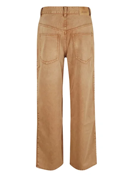 Pantaloni Isabel Marant plisate maro