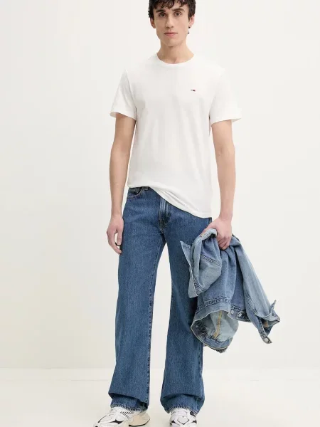 Tričko Tommy Jeans s potiskem černá