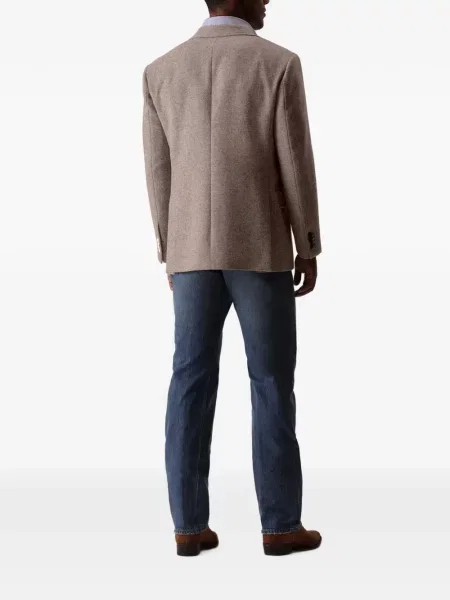 Sacou Fortela de lână cu model herringbone