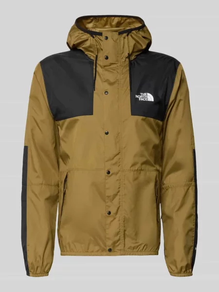 Kurtka w kroju regular fit z nadrukiem z logo model „Mountain” The North Face zielona