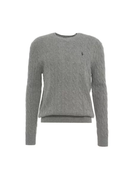 Sweter Polo Ralph Lauren z kaszmiru szary