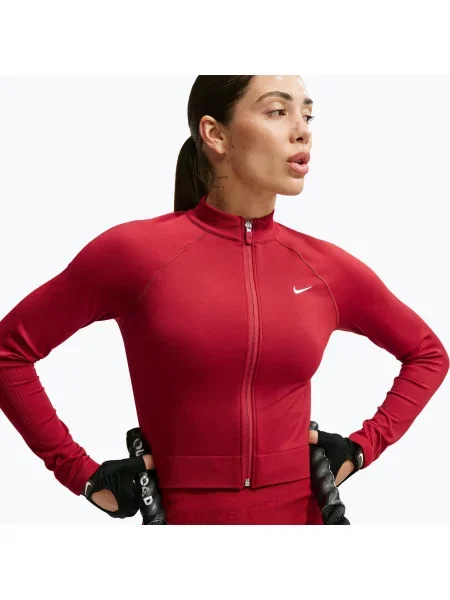 Bluză de antrenament pentru femei Nike Pro Seamless tough red/white alb