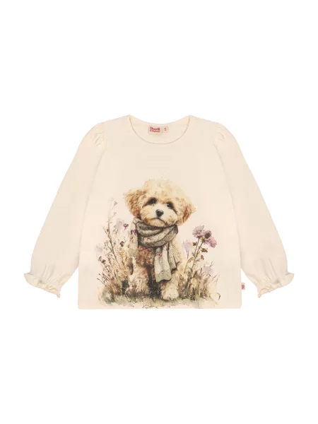 Hust & Claire Tricou Alma Dog maro / maro deschis / mov liliachiu / natural alb
