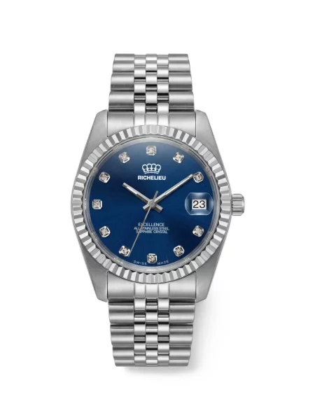 Ceas Richelieu Swiss cu autograf albastru