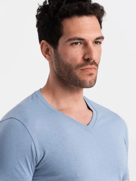 Tricou Ombre clasic albastru