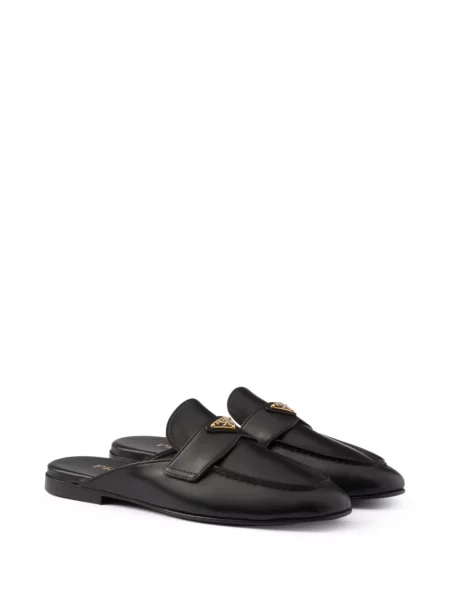 Papuci tip mules Prada din piele negru