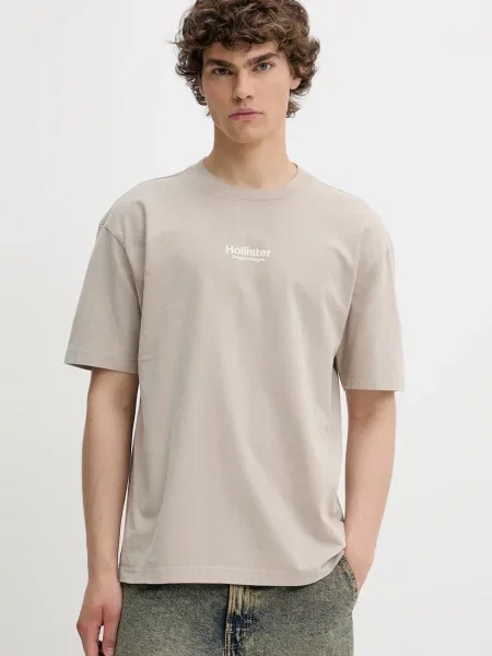 Kratka majica Hollister Co. bež