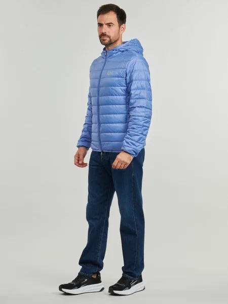Geacă cu puf Emporio Armani Ea7 albastru