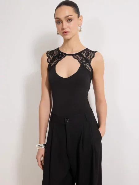 Trendyol Tricou body negru