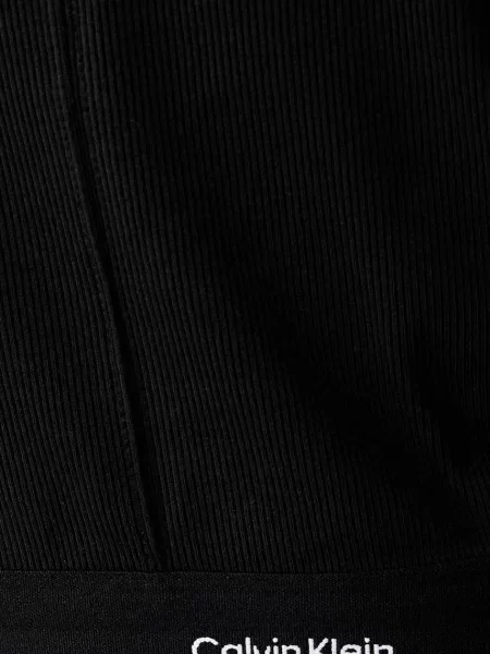 Calvin Klein Jeans блуза с дълги ръкави дамска от с черно