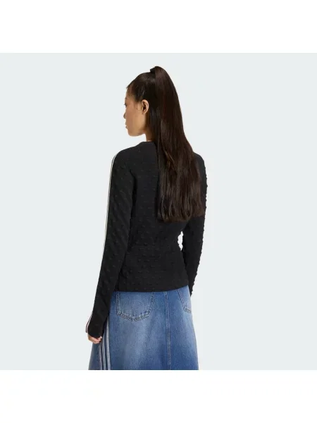 BLUZA ADIDAS ORIGINALS SLIM SOLID SPIKE KNIT czarna